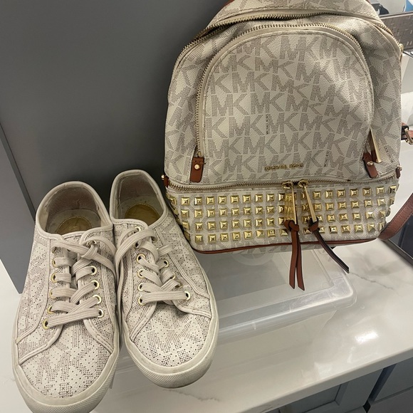 Michael Kors backpack and tennis shoes set - Picture 3 of 3